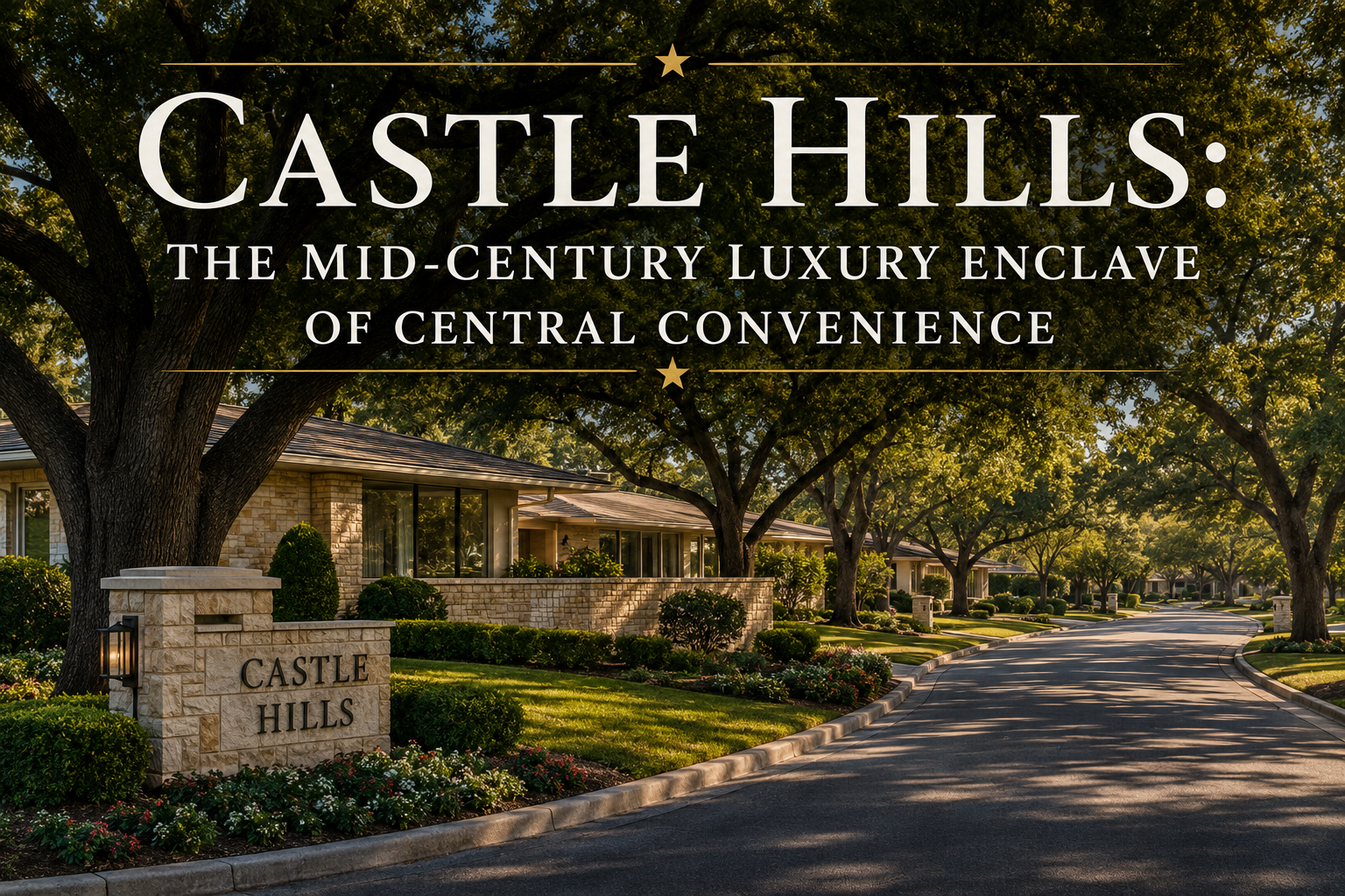 Castle Hills: The Mid-Century Luxury Enclave of Central Convenience Castle Hills: The Mid-Century Luxury Enclave of Central Convenience