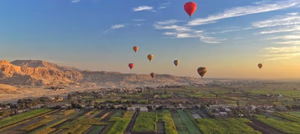 Hot air balloon view