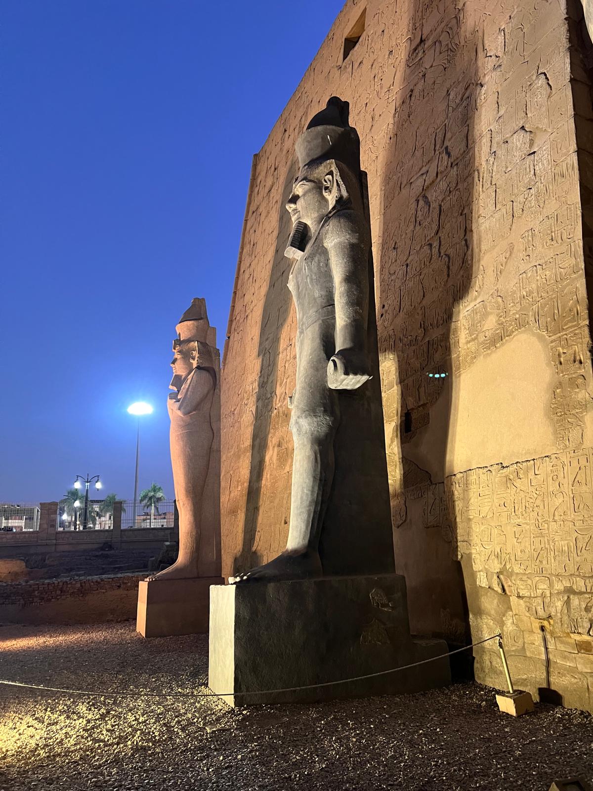 luxor temple at night