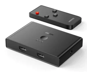UGREEN 70690 2-IN 4-OUT HDMI SWITCH SPLITTER WITH REMOTE