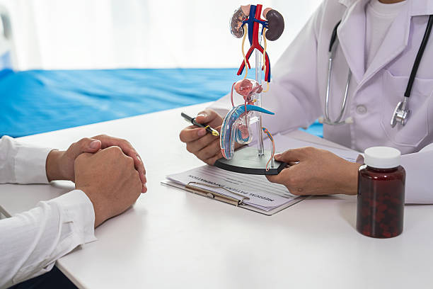 ¿Qué revisa un médico urólogo en Tijuana y cuándo consultarlo? 2 médico mostrando diagrama de riñones