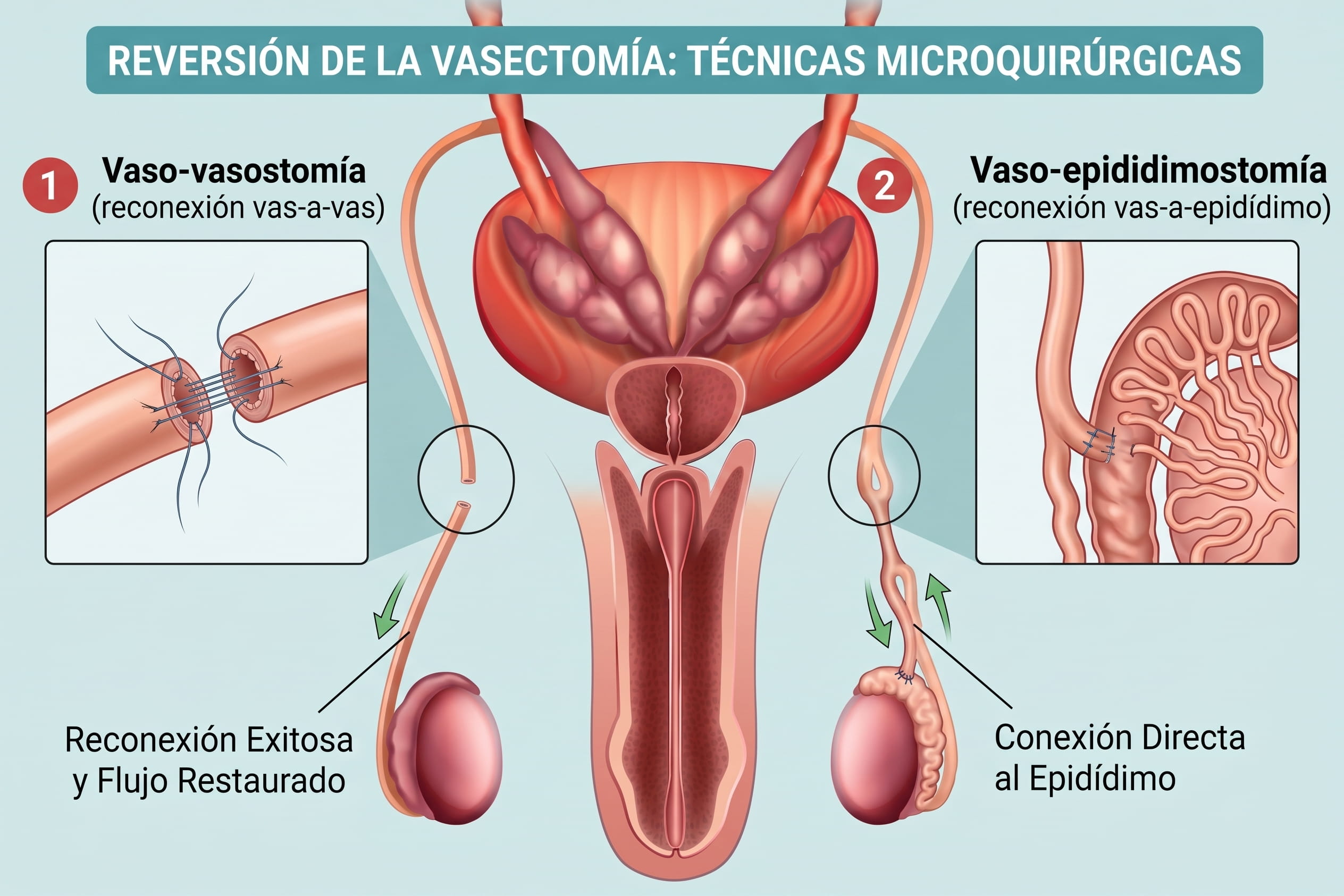 Inicio 8 diagrama de vasectomía
