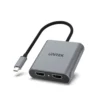 UNITEK V1404B USB C to Dual HDMI 4K Adapter