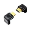 UNITEK OT142BK 8K HDMI 90 270 Degree Right Angle Adapter
