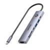UNITEK H1124AGY01 uHUB S7 Pro 7 in 1 5Gbps USB C Hub with Screen On Off Button.webp