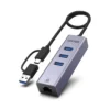 UNITEK Y 3088B 4 in 1 Ethernet Hub 3 Ports USB 3.webp