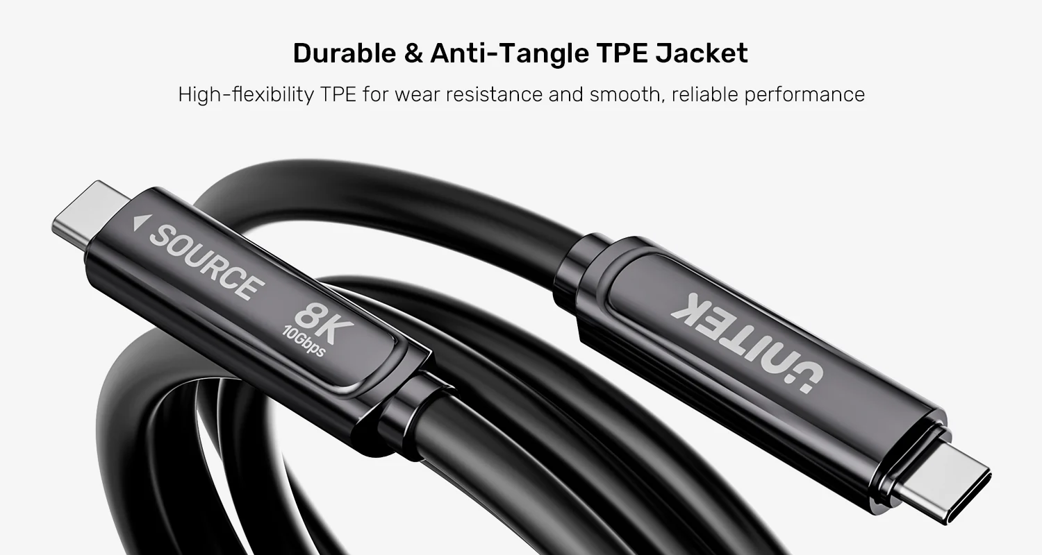 UNITEK C14178ABK01 USB C to USB C 8K Fiber Optic Cable 005 UNITEK C14178ABK01 USB C to USB C 8K Fiber Optic Cable 005