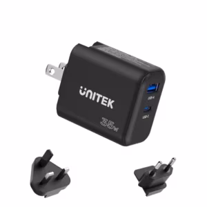 UNITEK P1119A 35W GaN Wall Charger US EU UK Plugs