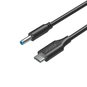 UNITEK C14117BK 1.8M USB C to DC HP Blue Pin Charging Cable