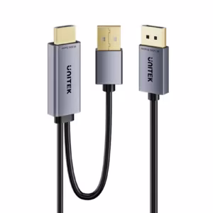 UNITEK V1714AGY01 Active HDMI to DisplayPort Cable 1.8M 4K@60Hz