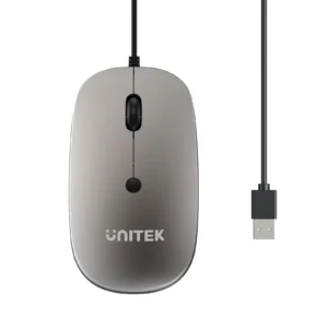 UNITEK T060BGY01 SlimTrack Wired Optical Mouse.webp