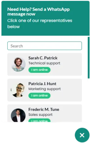 WhatsApp Chat Help multi-agents list