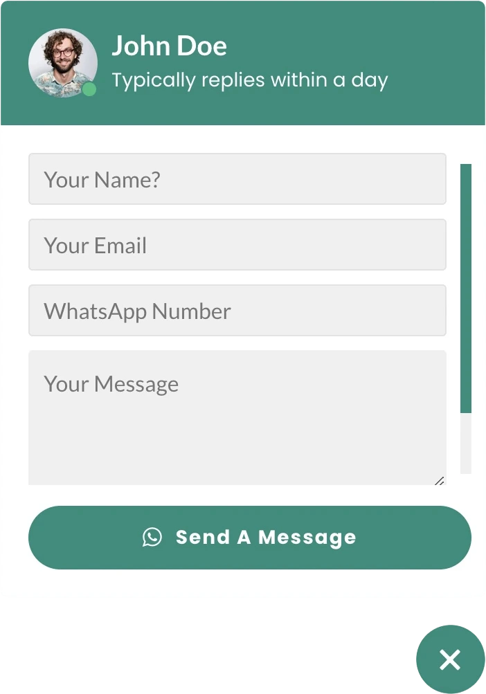 WhatsApp Floating Form Button for WordPress