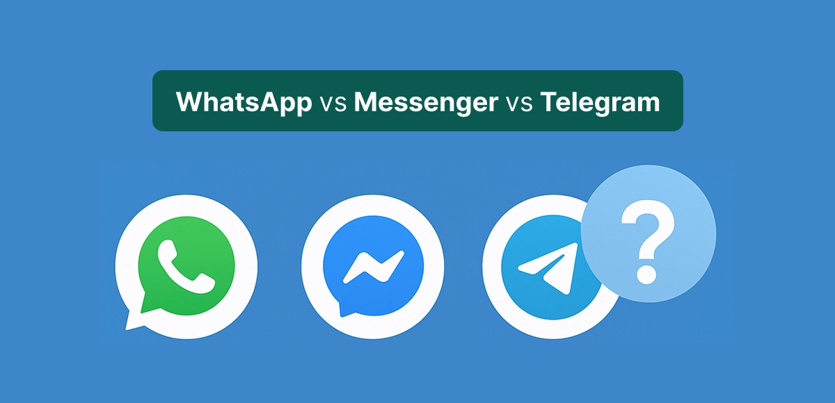 WhatsApp Chat vs Messenger Chat vs Telegram Chat – Full Comparison (2026)