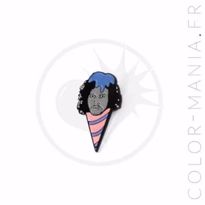 Pin's Jonny Snowcone Rose et Bleu | Color-Mania