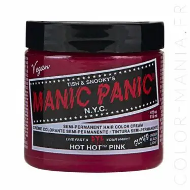 Coloration Cheveux Rose Hot Hot Pink UV - Manic Panic | Color-M