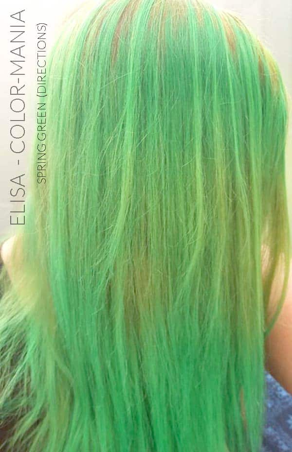 Merci Elisa :) Coloration Cheveux Vert Printemps - Directions | Color-Mania