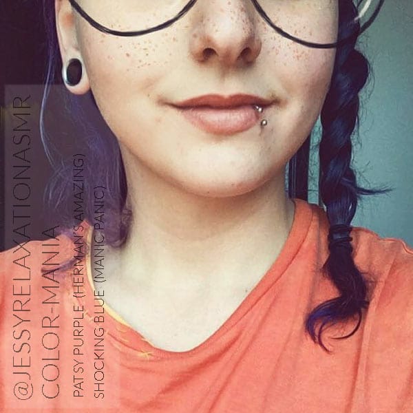 Merci @jessyrelaxationasmr :) Coloration Cheveux Bleu Shocking Blue - Manic Panic | Color-Mania