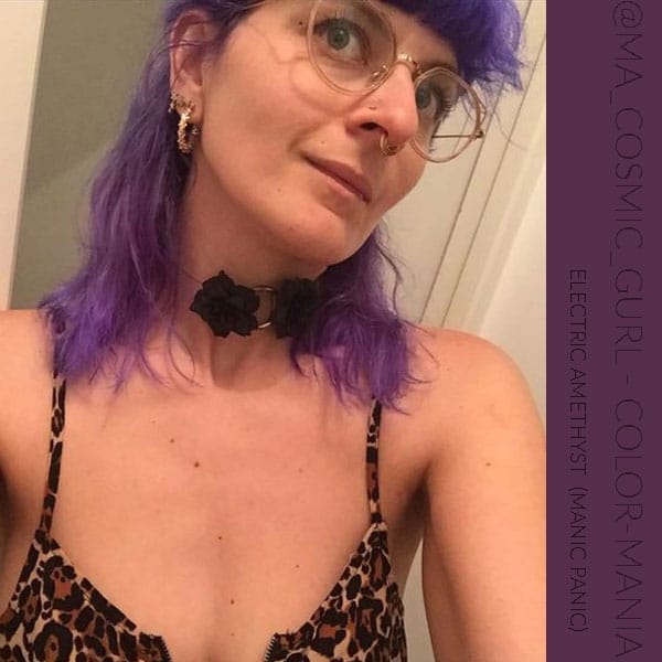 Merci @ma_cosmic_gurl :) Coloration Cheveux Violet Electric Amethyst - Manic Panic | Color-Mania