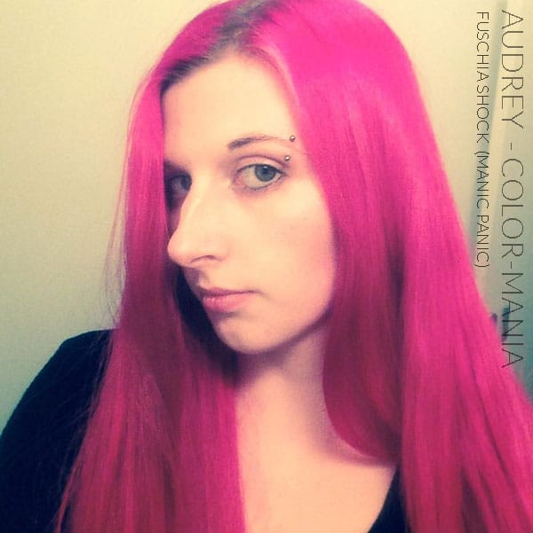 Merci Audrey :) Coloration Cheveux Rose Fuschia Shock - Manic Panic | Color-Mania