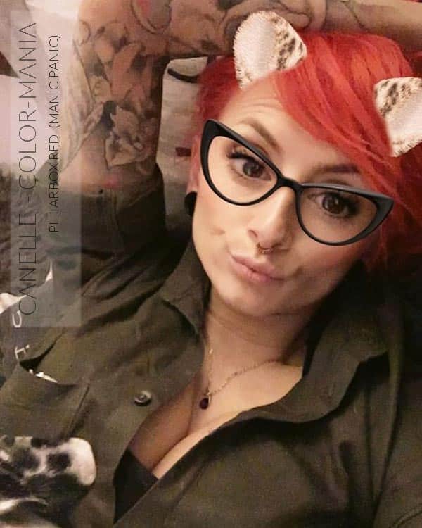 Merci Canelle :) Coloration Cheveux Rouge Pillarbox - Manic Panic | Color-Mania