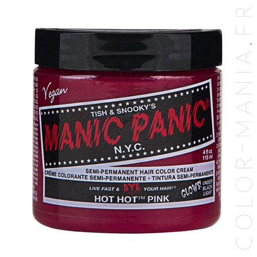 Coloration Cheveux Rose Hot Hot Pink UV - Manic Panic | Color-M