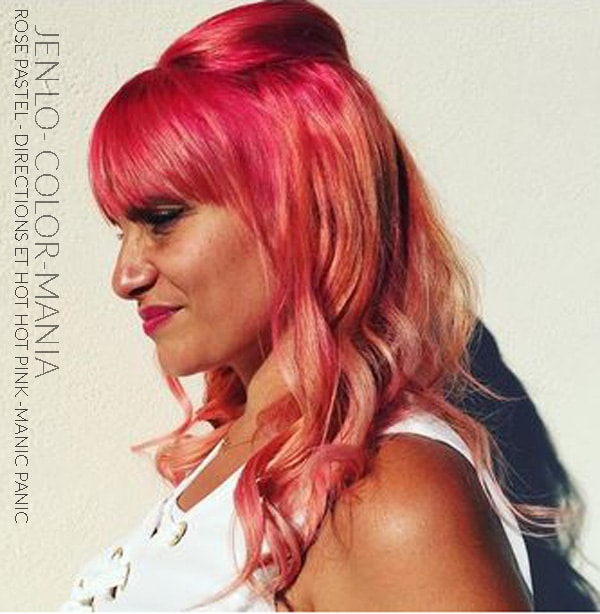 Merci Jen Lo ! :) - Coloration Cheveux Rose Pastel - La Riché Directions - Hot Hot Pink - Manic Panic - Color-Mania