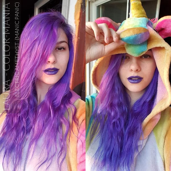 Merci Laura :) Coloration Cheveux Violet Electric Amethyst - Manic Panic | Color-Mania