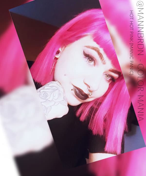 Merci Manon :) Coloration Cheveux Rose Hot Hot Pink UV - Manic Panic | Color-Mania