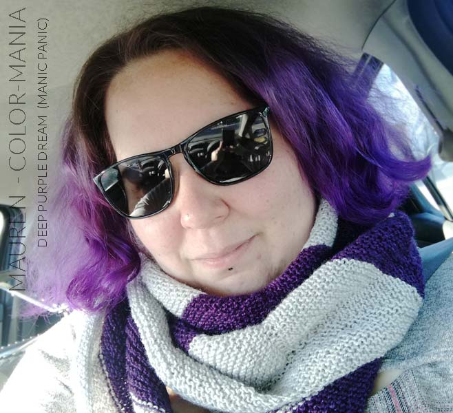 Merci Maureen :) Coloration Cheveux Violet Deep Purple Dream - Manic Panic | Color-Mania
