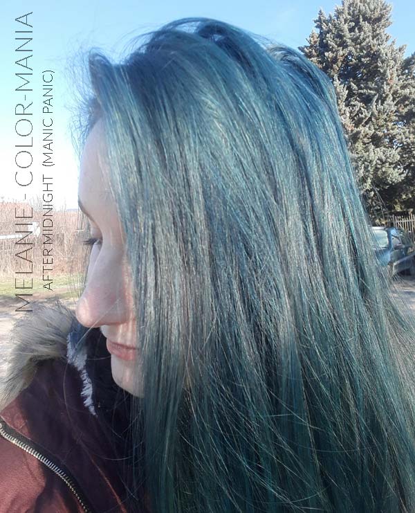 Merci Melanie :) Coloration Cheveux Bleu After Midnight - Manic Panic | Color-Mania