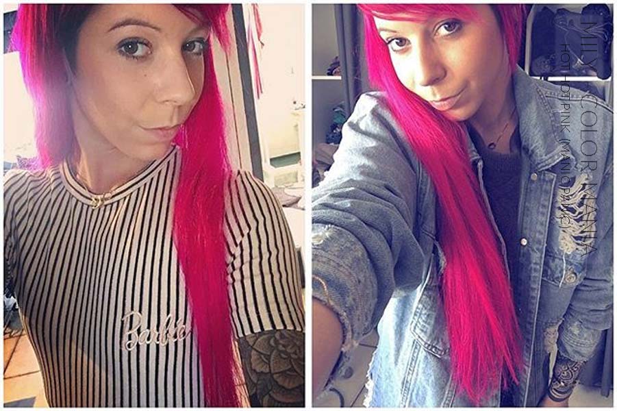Merci Mily :) Coloration Cheveux Rose Hot Hot Pink UV - Manic Panic | Color-Mania
