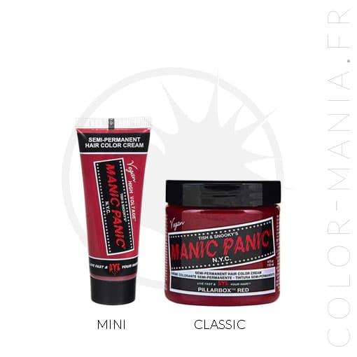 Coloration Cheveux Rouge Pillarbox - Manic Panic | Color-Mania.fr