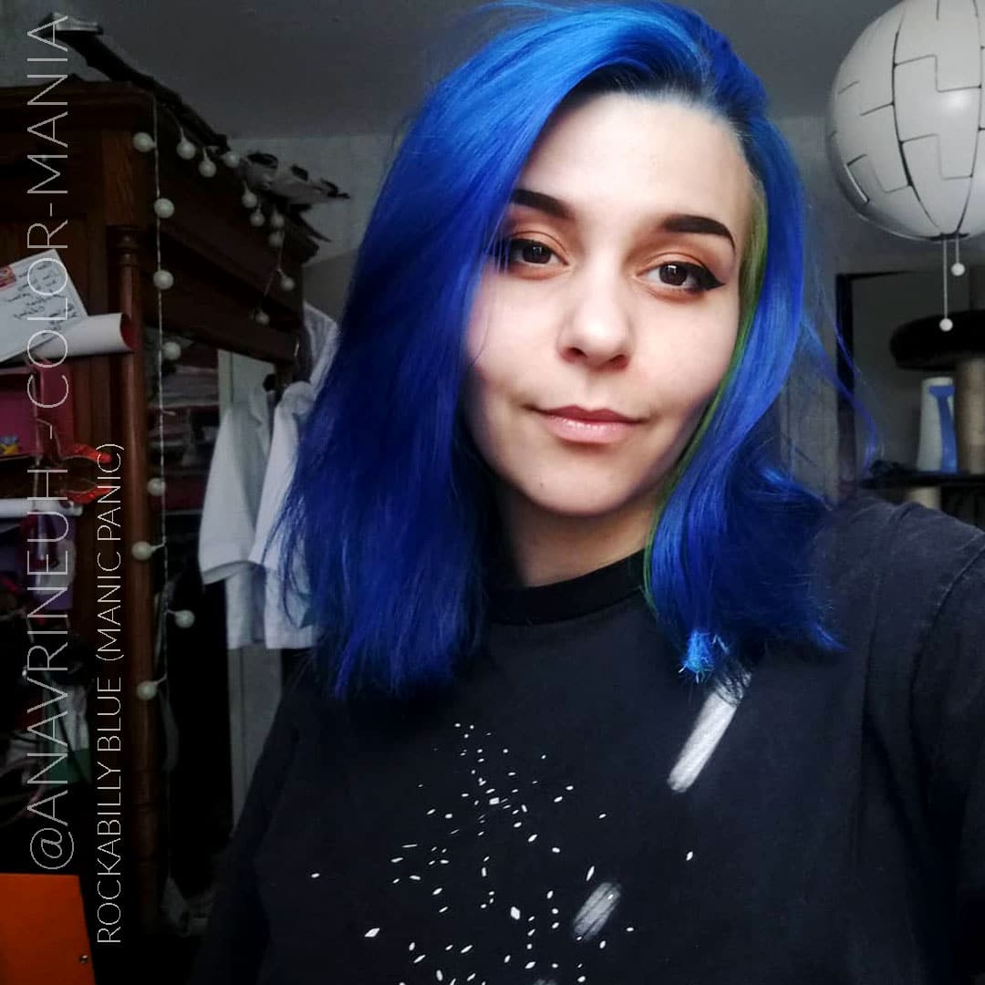 Merci Sara :) Coloration Cheveux Bleu Rockabilly Blue - Manic Panic | Color-Mania