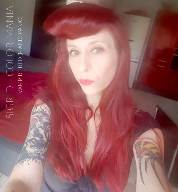 Merci Sigrid :) Coloration Cheveux Rouge Vampire Red - Manic Panic | Color-Mania