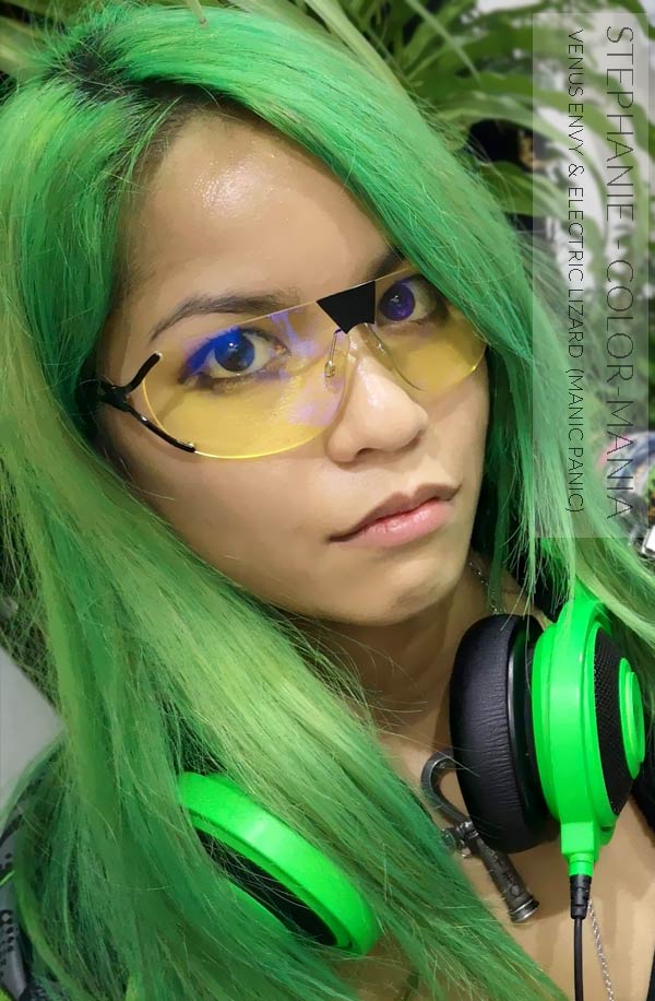Merci Stephanie :) Coloration Cheveux Vert Electric Lizard UV - Manic Panic | Color-Mania