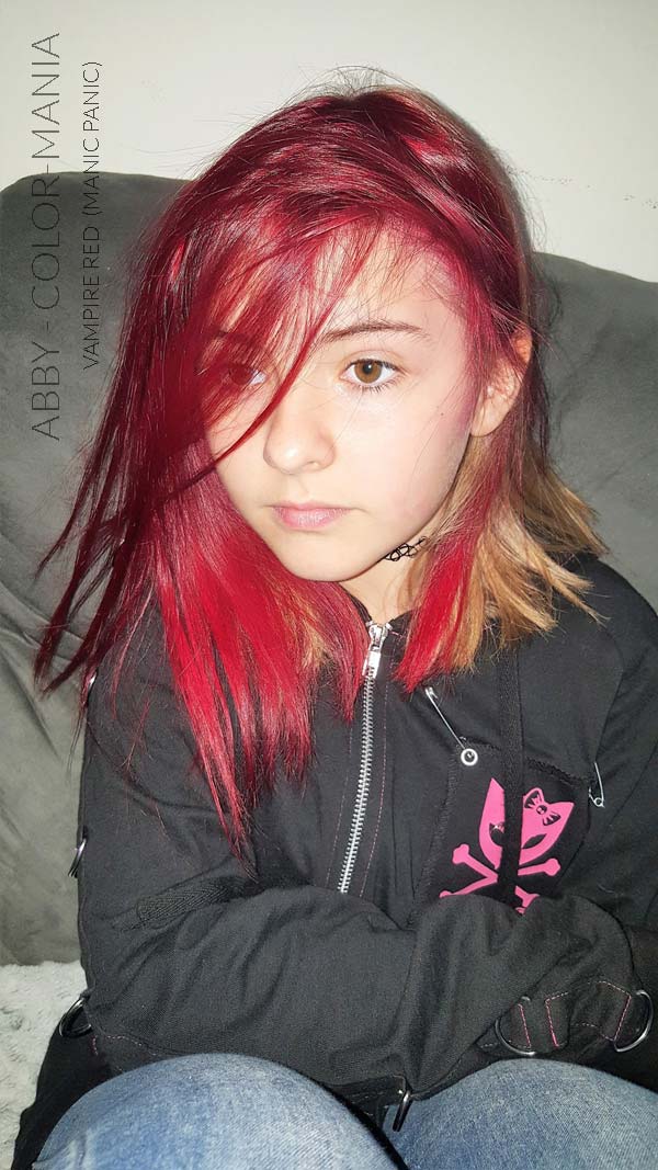 Merci Abby :) Coloration Cheveux Rouge Vampire Red - Manic Panic | Color-Mania