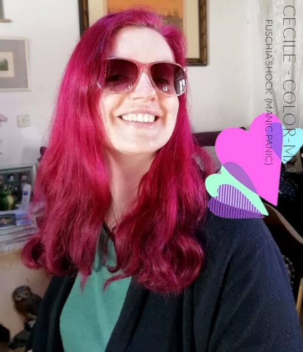 Merci Cécile :) Coloration Cheveux Rose Fuschia Shock - Manic Panic | Color-Mania