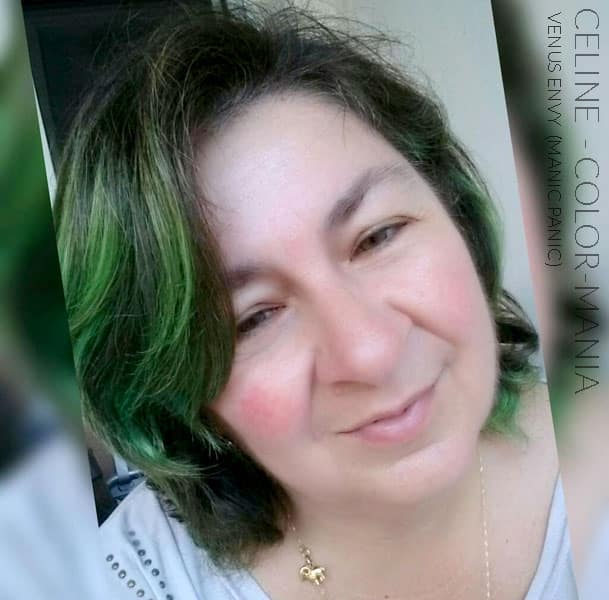 Merci Céline :) Coloration Cheveux Vert Venus Envy - Manic Panic | Color-Mania