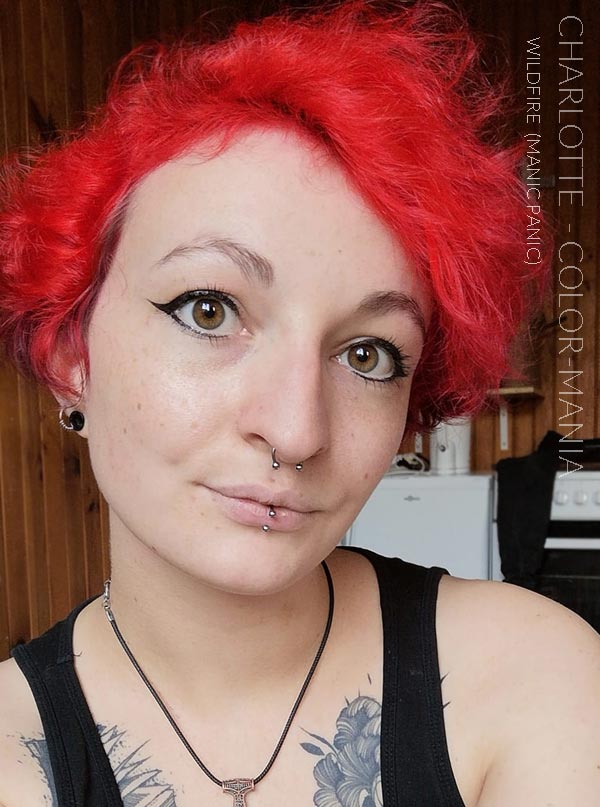 Merci Charlotte :) Coloration Cheveux Rouge Wildfire - Manic Panic | Color-Mania