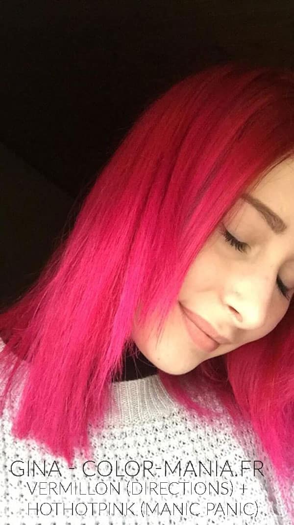 Coloration Cheveux Rose Hot Hot Pink UV - Manic Panic | Color-mania