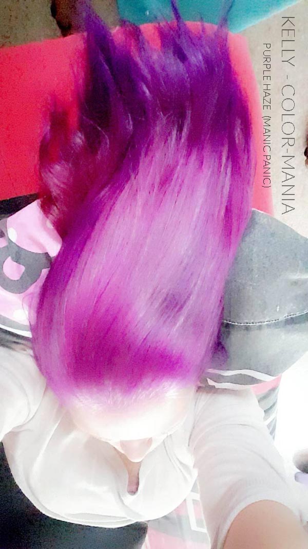 Merci Kelly :) Coloration Cheveux Violet Purple Haze - Manic Panic | Color-Mania