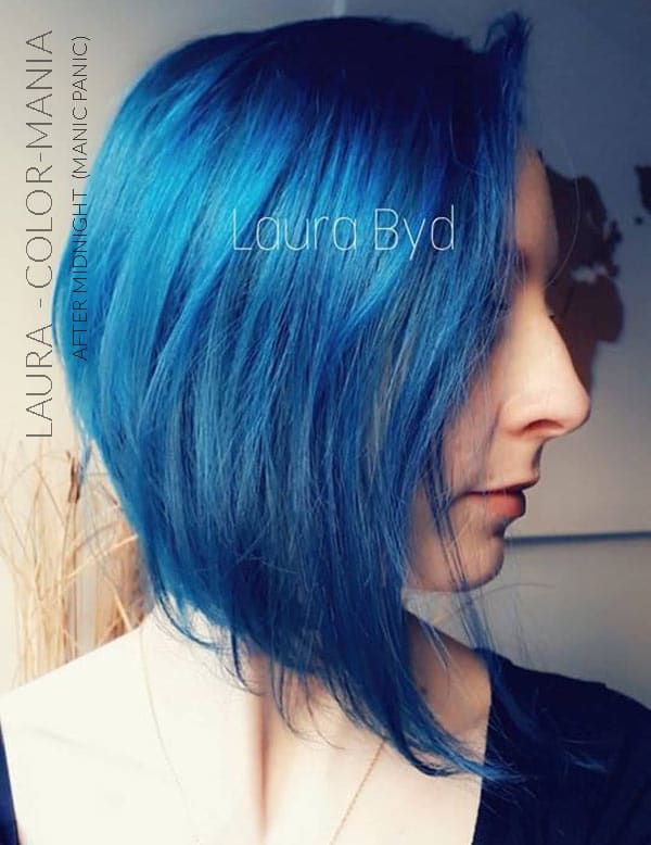 Merci Laura :) Coloration Cheveux Bleu After Midnight - Manic Panic | Color-Mania
