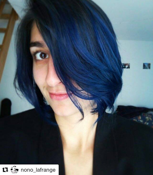 Merci Nono la Frange :) | Coloration Cheveux Bleu After Midnight - Manic Panic | Color-Mania
