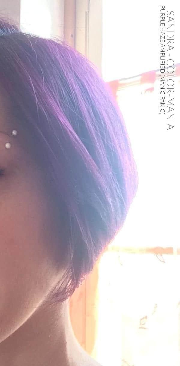 Merci Sandra :) Coloration Cheveux Violet Purple Haze - Manic Panic