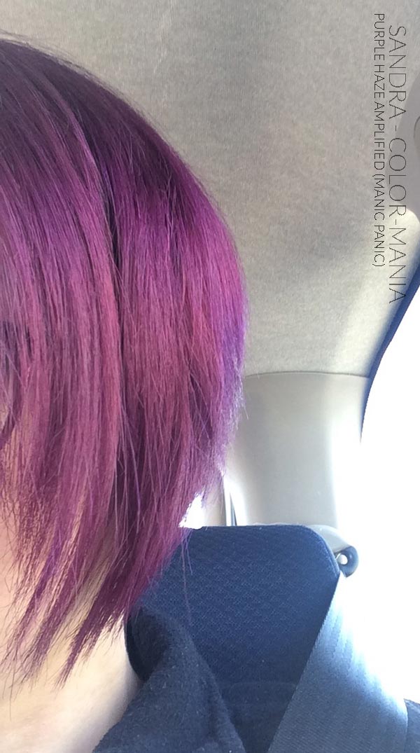 Merci Sandra :) Coloration Cheveux Violet Purple Haze - Manic Panic