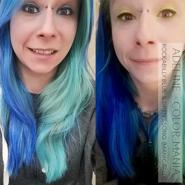 Merci Adeline :) Coloration Cheveux Bleu Rockabilly Blue - Manic Panic | Color-Mania