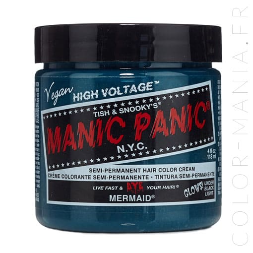 Coloration Cheveux Bleu Sirène Mermaid - Manic Panic | Color-Mania