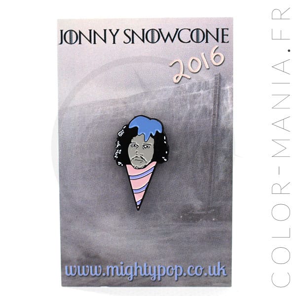 Pin's Jonny Snowcone Rose et Bleu | Color-Mania