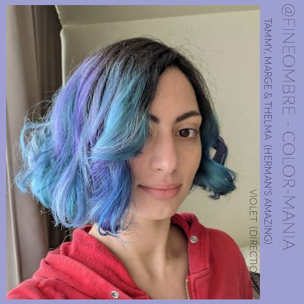 Merci @fineombre :) Coloration Cheveux Bleu Thelma Turquoise - Herman's Amazing | Color-Mania